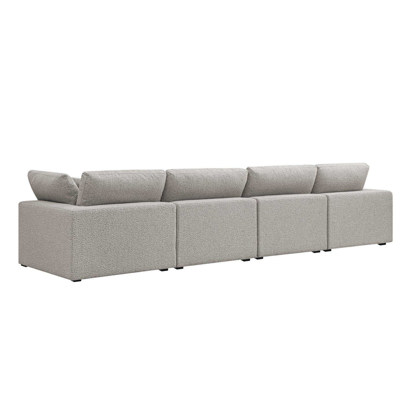 Lutyens Taupe Boucle Sectional Sofa, 4-Piece